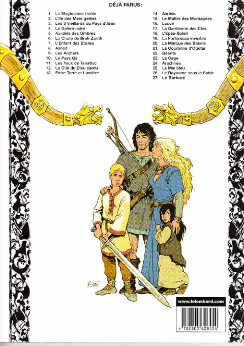 Verso de l'album Thorgal Tome 16 Louve