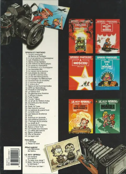 Verso de l'album Spirou et Fantasio Tome 31 La boite noire