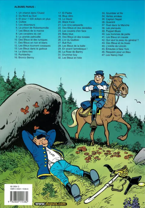 Verso de l'album Les Tuniques Bleues Tome 27 Bull Run