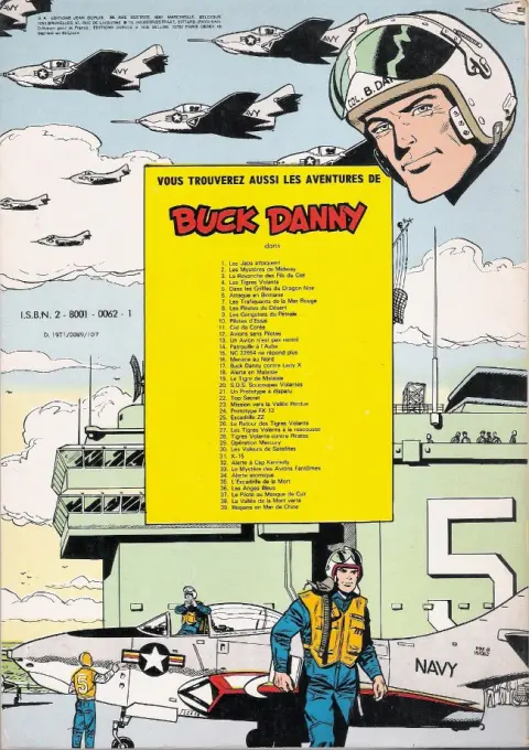 Verso de l'album Buck Danny Tome 25 Escadrille ZZ