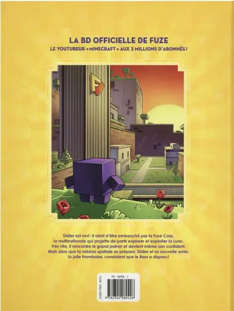 Verso de l'album Fuze & Didier 1 Catastrophe à la Fuze Corp