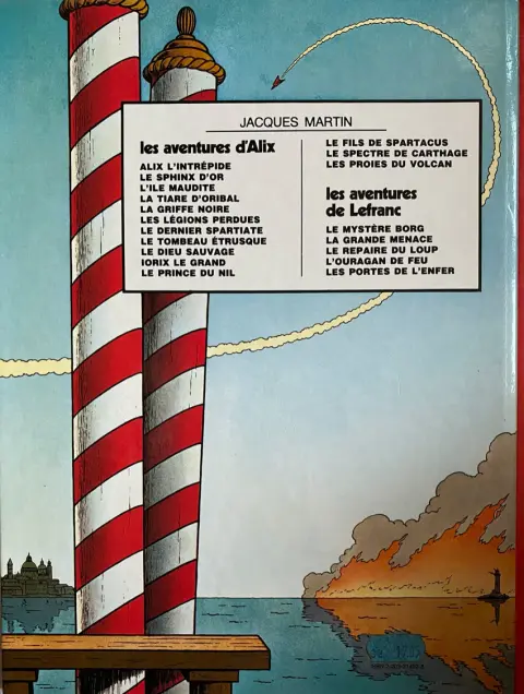 Verso de l'album Lefranc Tome 1 La Grande Menace