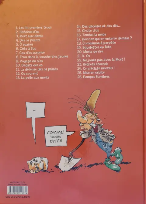 Verso de l'album Pierre Tombal Tome 10 Degats des os