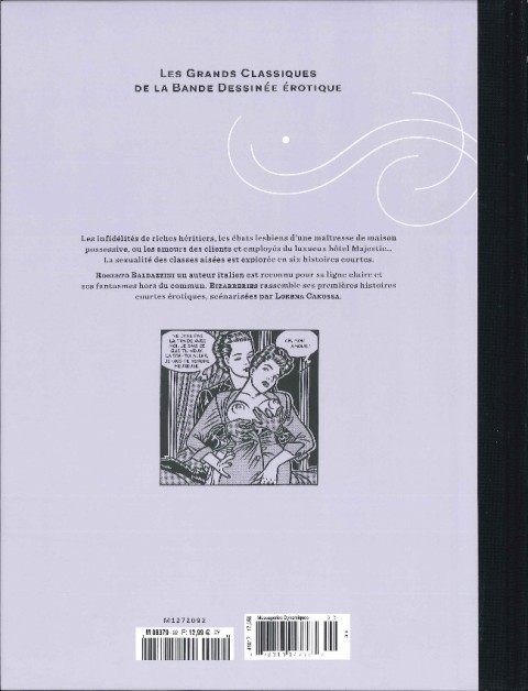 Verso de l'album Les Grands Classiques de la Bande Dessinée Érotique - La Collection Tome 92 Bizarreries - Tome 1