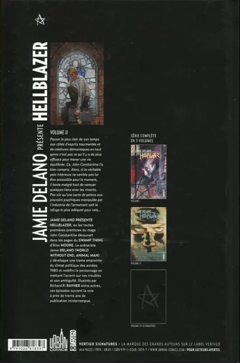 Verso de l'album Hellblazer Volume 2