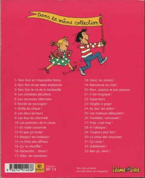 Verso de l'album Tom-Tom et Nana Tome 25 Les mabouls déboulent !