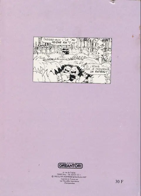 Verso de l'album Pim Pam Poum Le comic book N° 2