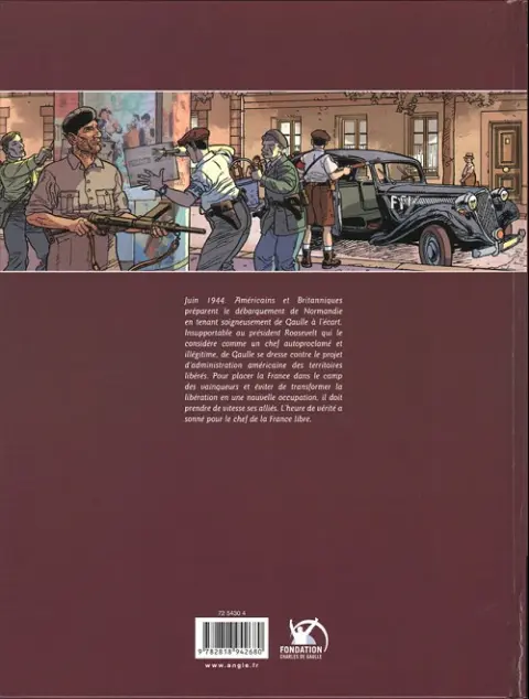 Verso de l'album Charles de Gaulle Tome 3 1944 - 1945 L'heure de vérité