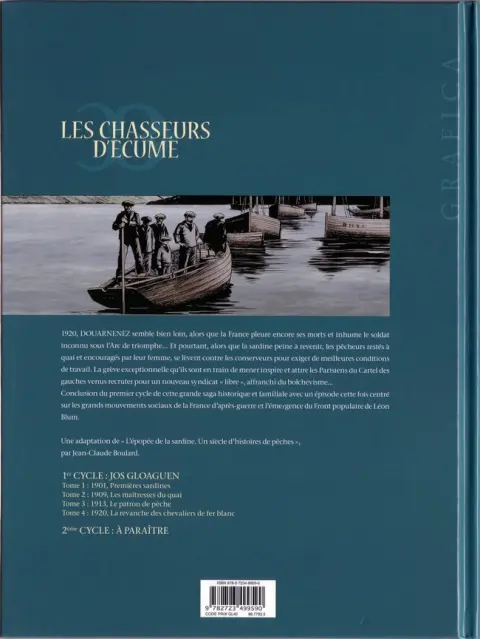 Verso de l'album Les Chasseurs d'écume Tome 4 1920, la revanche des chevaliers de fer blanc