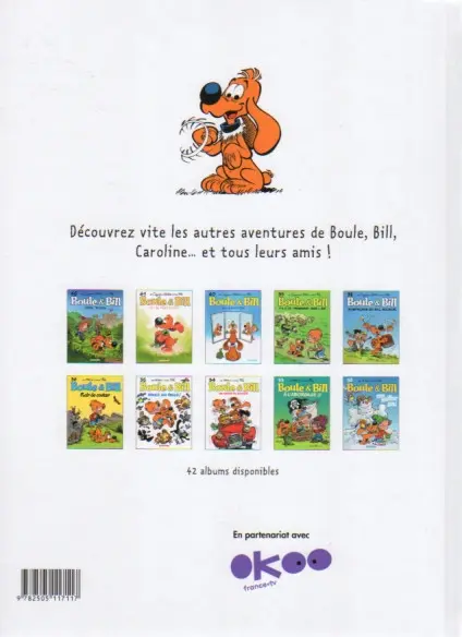 Verso de l'album Boule & Bill Tome 27 Bwouf Allo Bill ?