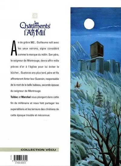 Verso de l'album Les Châtiments de l'An Mil Tome 1 La Troisième Tombe