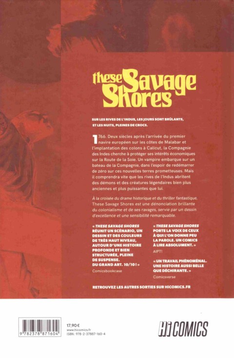 Verso de l'album These Savage Shores