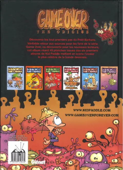 Verso de l'album Game over The Origins