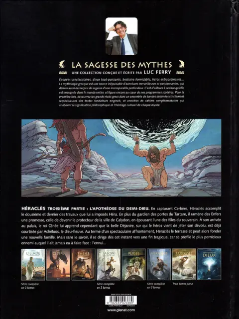 Verso de l'album Héraclès 3/3 L'apothéose du demi-dieu