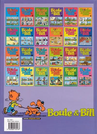 Verso de l'album Boule & Bill Tome 18