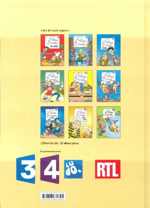 Verso de l'album L'Élève Ducobu Tome 18 Révise un max !