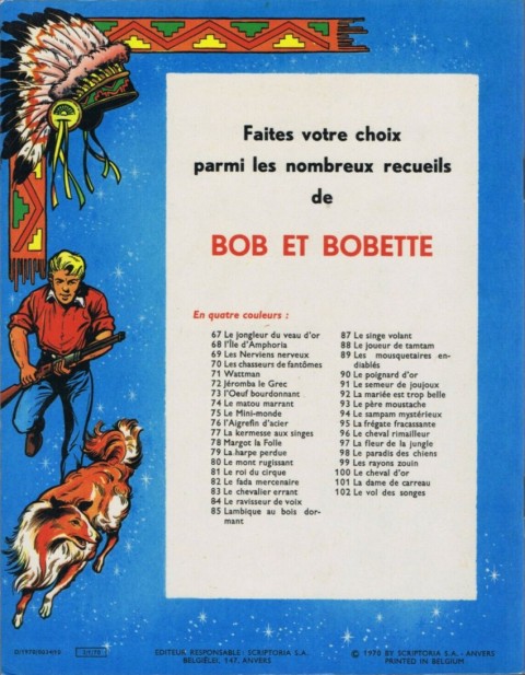 Verso de l'album Bessy Tome 80 Le terrier de Krotax