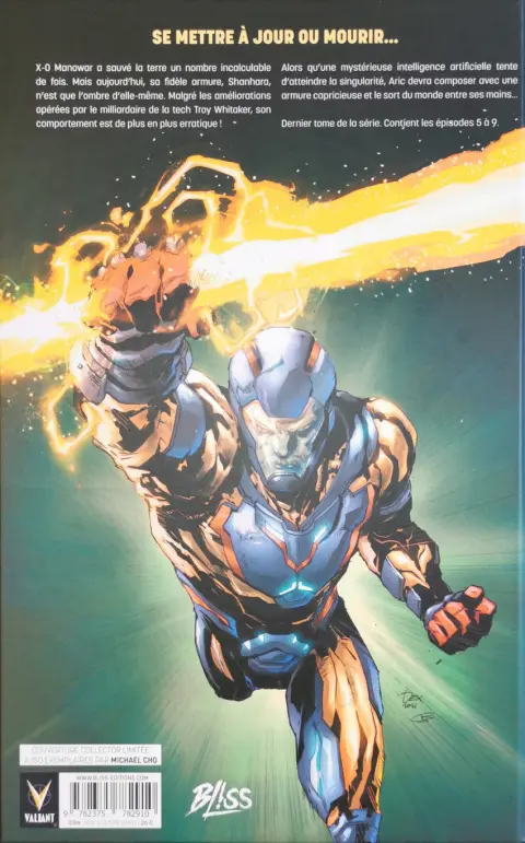 Verso de l'album X-O Manowar Tome 2