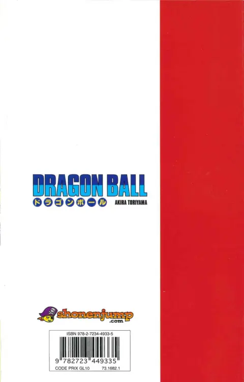 Verso de l'album Dragon Ball Édition originale Tome 36 La naissance d'un nouvel héros