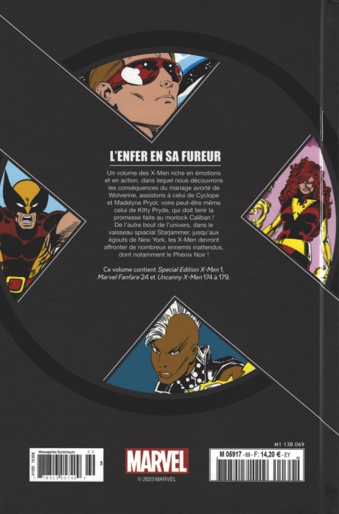Verso de l'album X-Men - La Collection Mutante Tome 69 L'Enfer en sa fureur