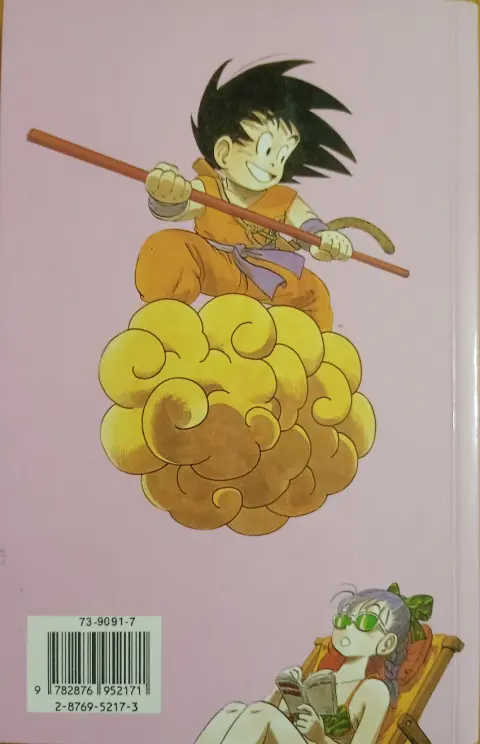 Verso de l'album Dragon Ball (sens français) Tome 7 La Menace
