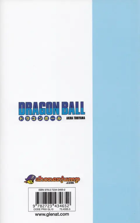 Verso de l'album Dragon Ball Édition originale Tome 4 La grande finale