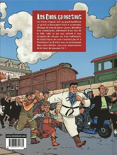 Verso de l'album Les Cons ça ose tout