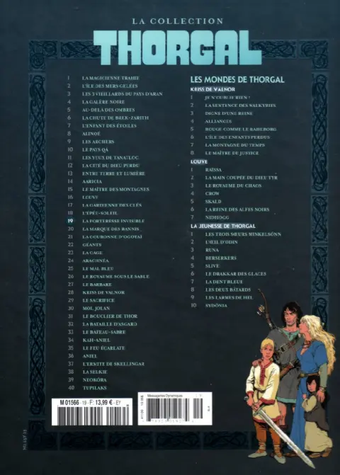 Verso de l'album Thorgal - La collection Tome 19 La forteresse invisible