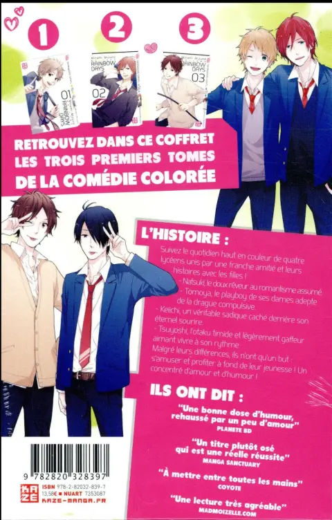 Verso de l'album Rainbow days