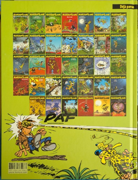 Verso de l'album Marsupilami Tome 0 Capturez un Marsupilami !