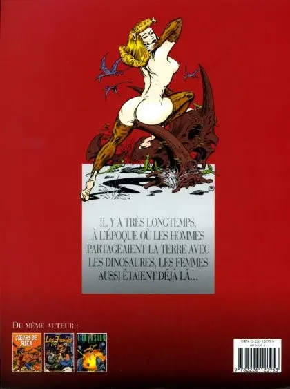 Verso de l'album Dinosaur Bop Wanda et les dinosaures