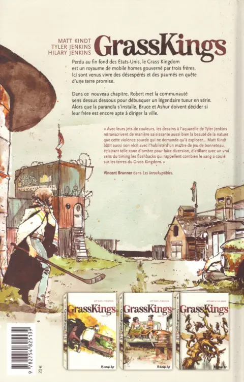 Verso de l'album Grass Kings Tome 2