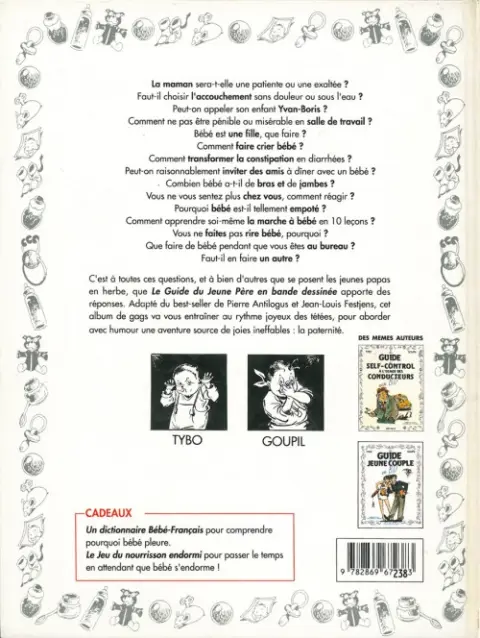 Verso de l'album Le Guide Tome 1 Le guide du jeune père