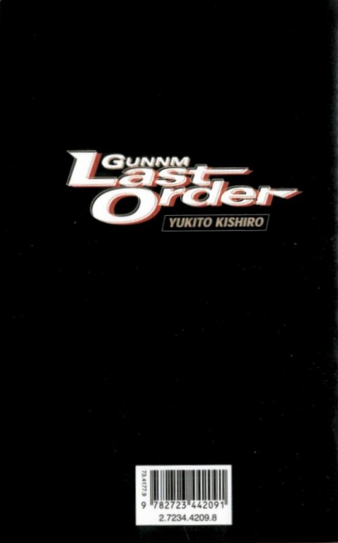 Verso de l'album Gunnm - Last Order Vol. 2