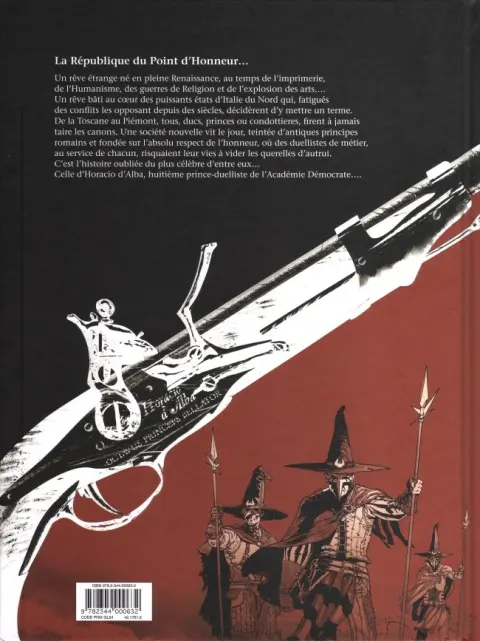 Verso de l'album Horacio d'Alba Tome 3 Mémoires d'une Vésuvienne
