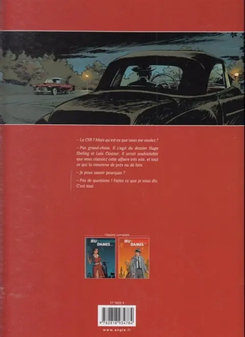 Verso de l'album Jeu de dames Partie 2