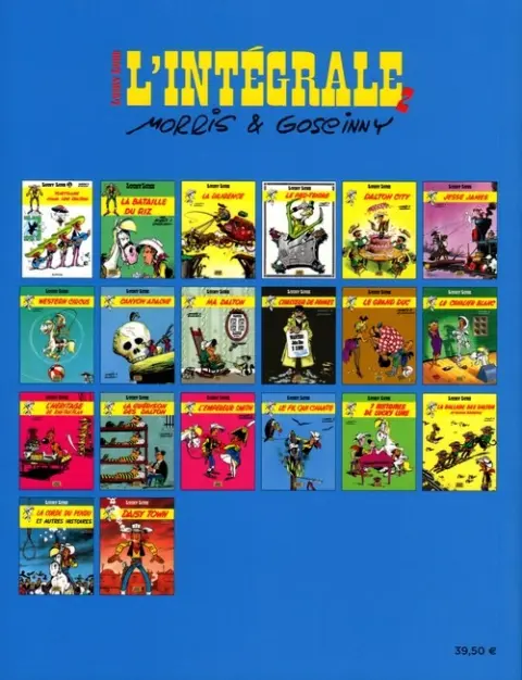 Verso de l'album Lucky Luke (2012) L'Intégrale 2