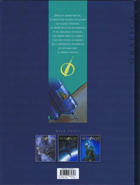 Verso de l'album Metronom' Tome 3 Opération suicide
