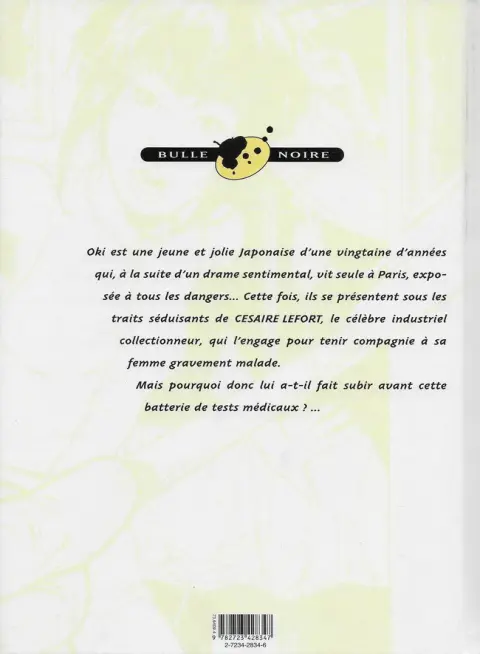Verso de l'album Oki, souvenirs d'une jeune fille au pair Tome 2 Un mort de trop