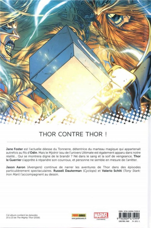 Verso de l'album All-New Thor Tome 4