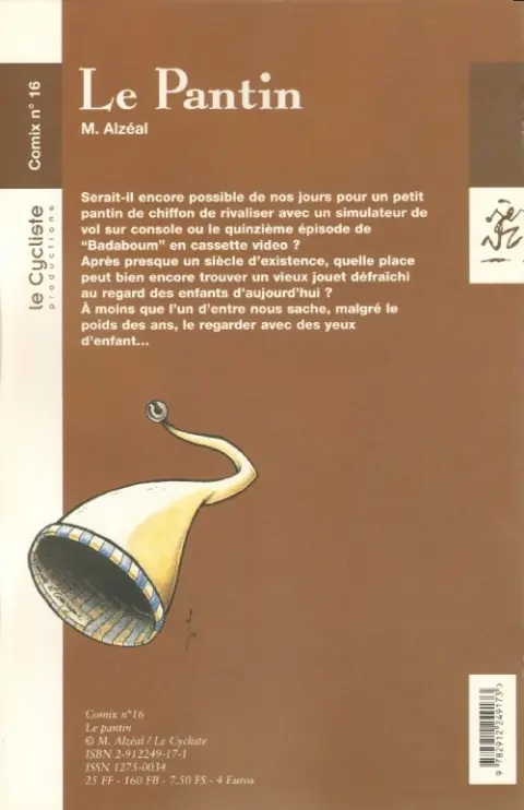 Verso de l'album Le pantin