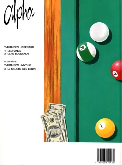 Verso de l'album Alpha Tome 2 Clan Bogdanov