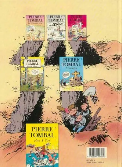 Verso de l'album Pierre Tombal Tome 6 Côte à l'os