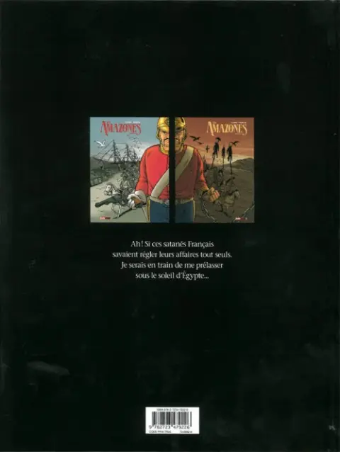 Verso de l'album Les Amazones Chapitre 1