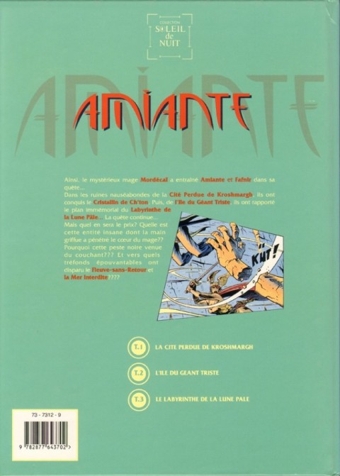 Verso de l'album Amiante Tome 3 Le labyrinthe de la lune pâle