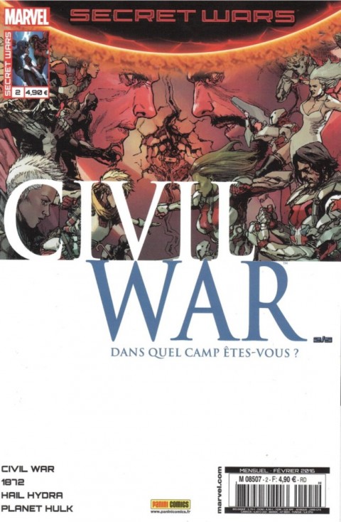Secret Wars : Civil War Tome 2 Premiers mouvements