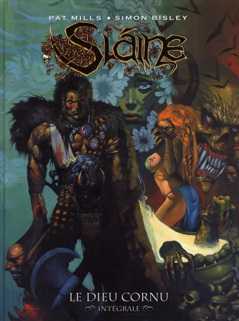 Couverture de l'album Sláine Intégrale Tomes 1 à 4 Le dieu cornu