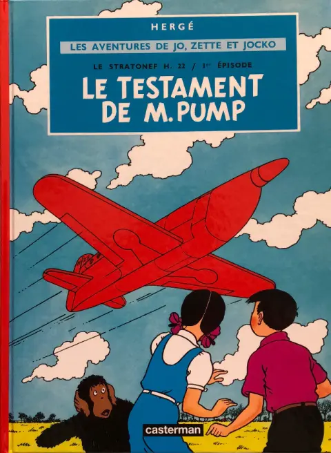 Couverture de l'album Les Aventures de Jo, Zette et Jocko Tome 1 Le testament de M. Pump