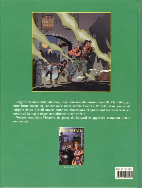 Verso de l'album Le Rouleau de Kraân