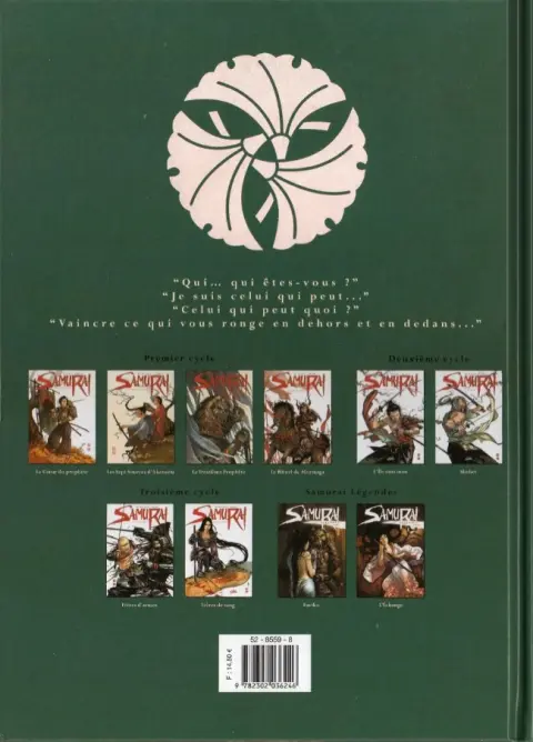 Verso de l'album Samurai Légendes Tome 2 L'échange
